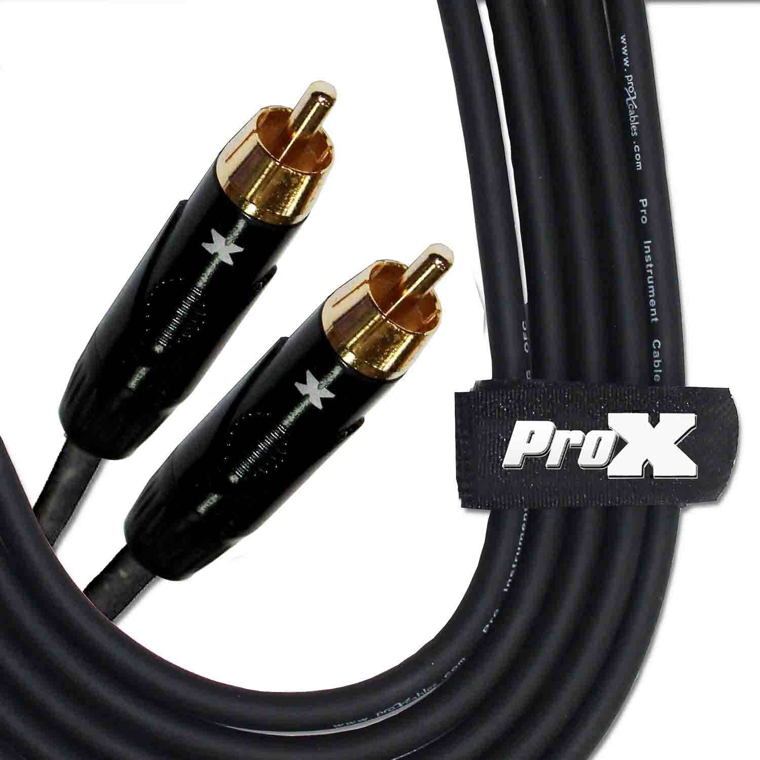 Prox XC-RCA10 High Performance Audio Cable RCA to RCA - 10 Feet - Hollywood DJ