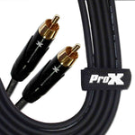Prox XC-RCA10 High Performance Audio Cable RCA to RCA - 10 Feet - Hollywood DJ