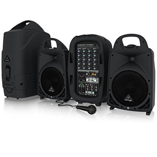 Behringer PPA500BT, 500W 6-Channel Portable PA system with Bluetooth - Hollywood DJ