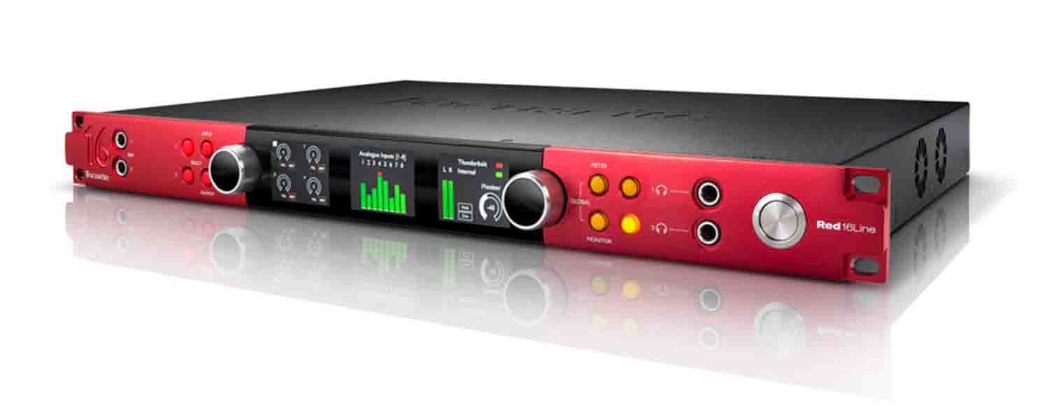 Focusrite Pro Red 16Line 64 x 64 Thunderbolt 3 Audio Interface for Pro Tools - HD - Hollywood DJ