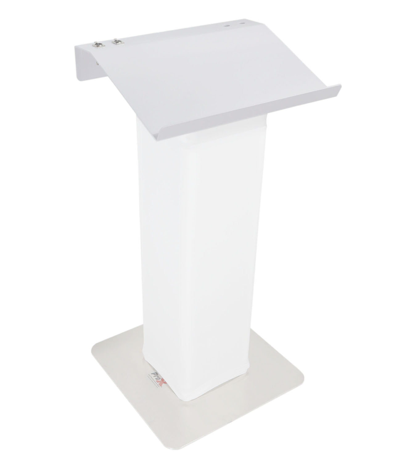 ProX XT-LECTERN24 WH, 24" Truss Lectern for D-Series Connectors with 4x Punched - White Finish by ProX Cases