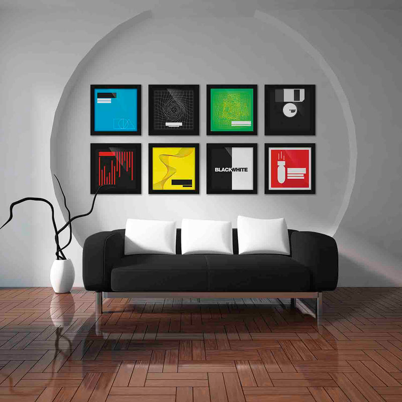 Glorious Vinyl Frame Set for 12'' Records - Black - Hollywood DJ