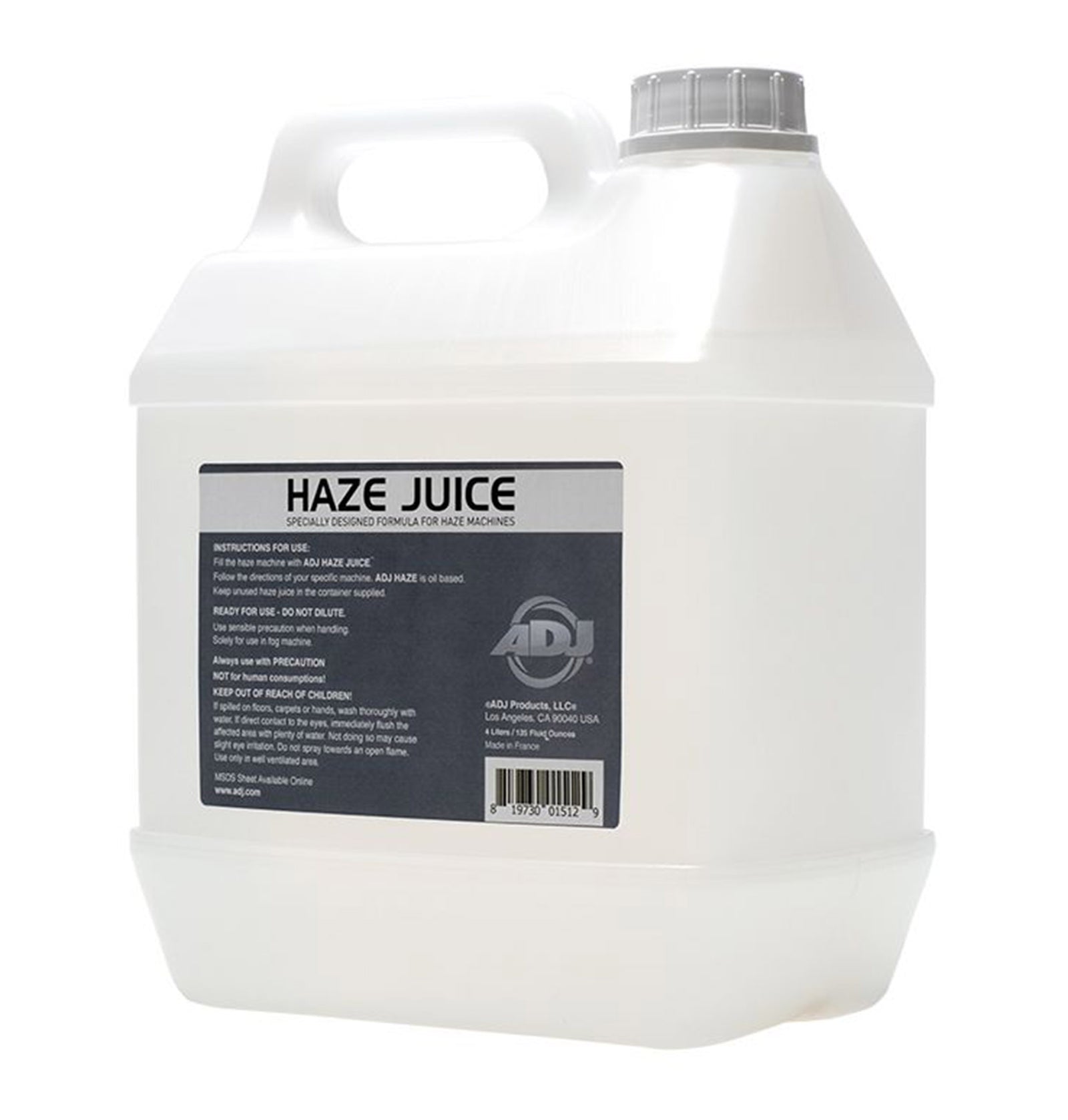 ADJ Products HAZE/G Liquid for Haze Generator Fog Machine - 1 Gallon by ADJ
