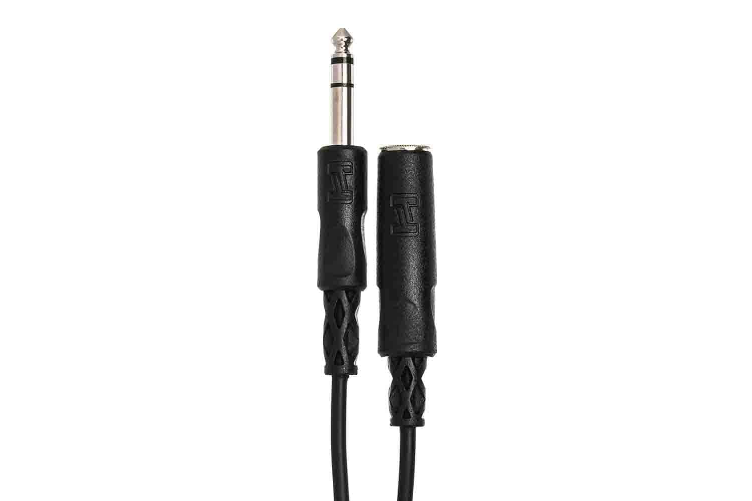 Hosa HPE-310 Headphone Extension Cable 1/4 in TRS to 1/4 in TRS – 10 Feet - Hollywood DJ