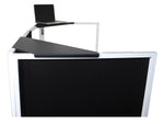 ProX XF-CSB X2, Set of 2 Aluminum Corner Shelves for DJ Facade - Black - Hollywood DJ