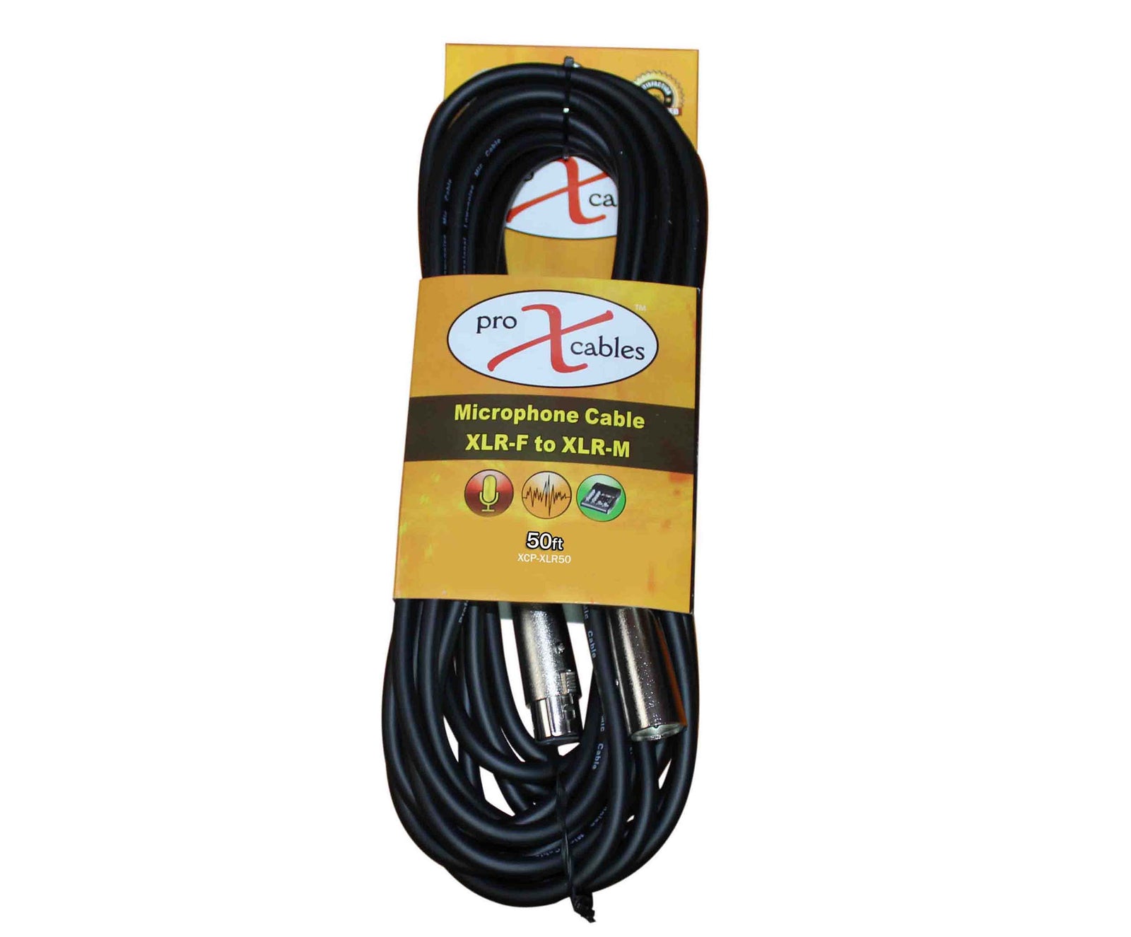 Prox XCP-XLR50 Balanced XLR3-F to XLR3-M Premium Audio-Microphone Cable - 50 Feet by ProX Cases