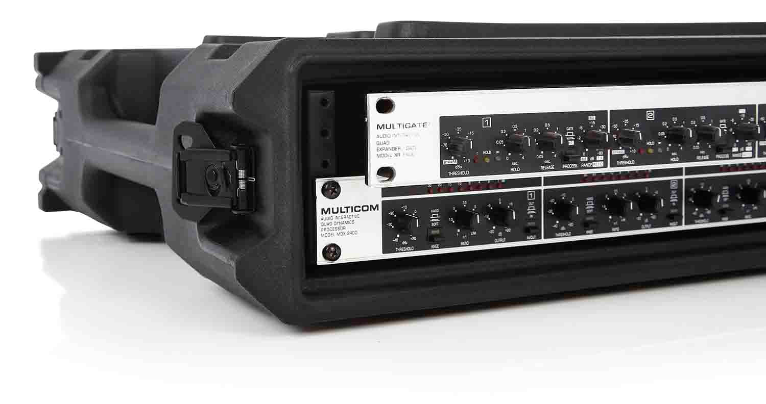 Gator Cases G-PRO-2U-19, 2U Deep Molded Audio Rack Case - 19 Inch - Hollywood DJ