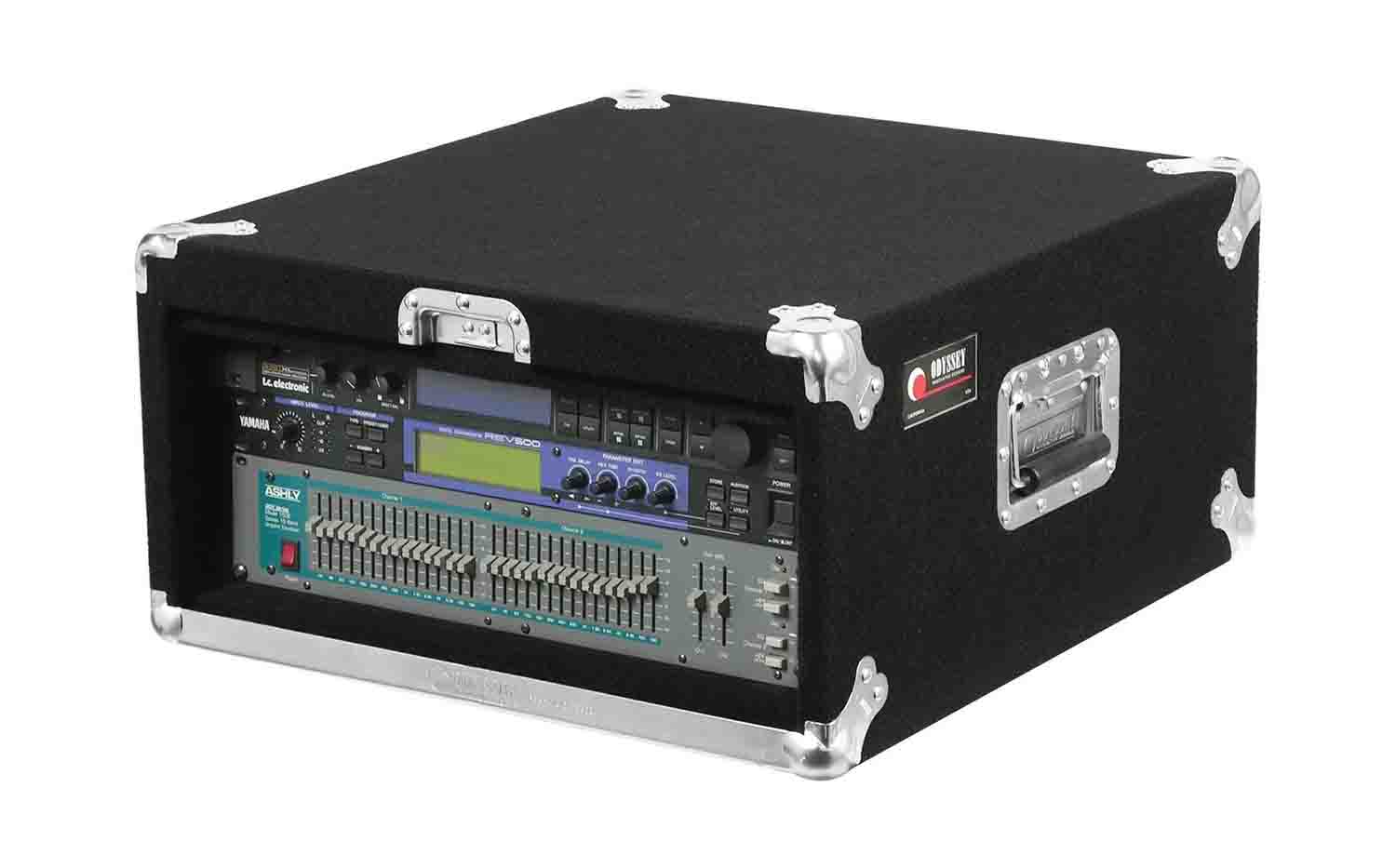 Odyssey CRP04 Pro 4U Carpeted Amp Rack Case - Hollywood DJ