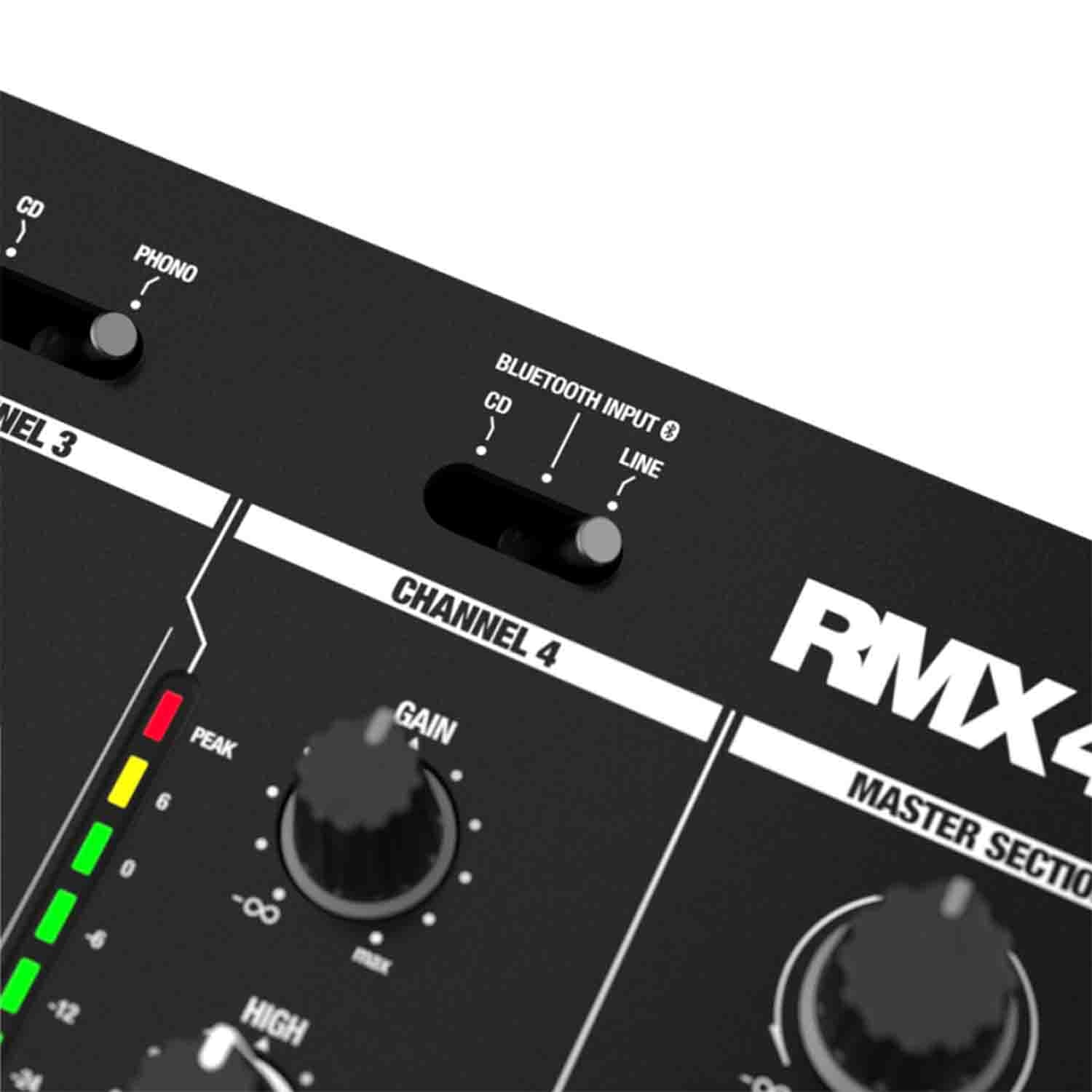Reloop RMX-44BT 4-Channel Bluetooth Club DJ Mixer - Hollywood DJ