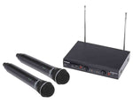 Samson SWS212HH-E, Stage 212 Frequency Agile Dual Channel Handheld VHF Wireless System - 173 to 198 MHz - Hollywood DJ