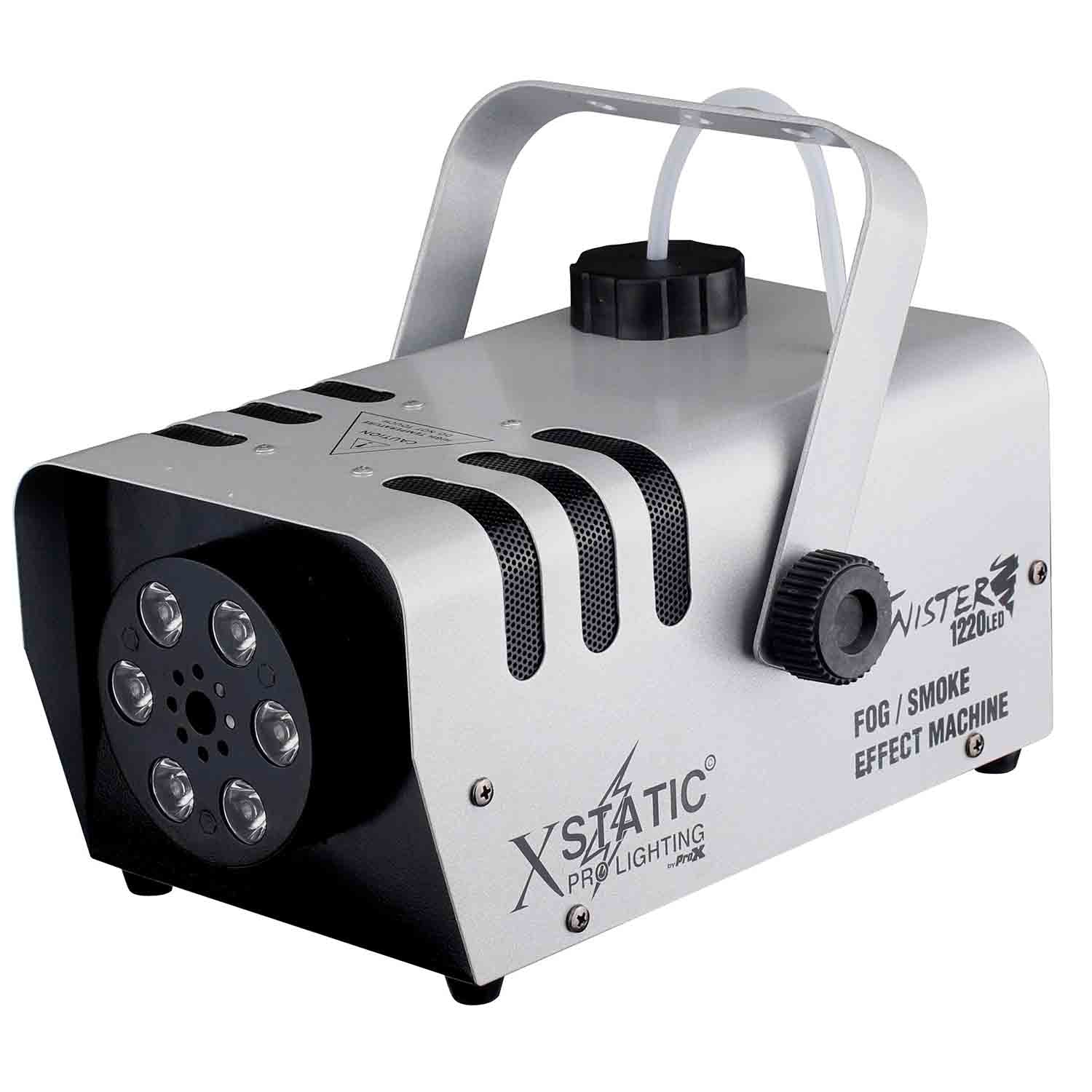 ProX X-T1220 LED TWISTER Fog Machine 1220 Watt Water Based with RGBA LED - Hollywood DJ