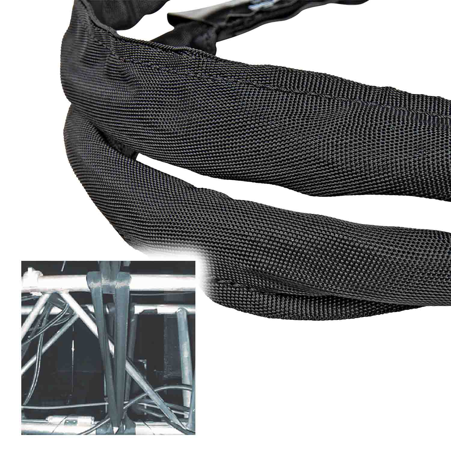 ProX XT-SLINGR06, SteelTex Round Stage Slings with Aircraft Steel Cable Inside - 6 Feet - Hollywood DJ