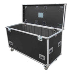 ProX XS-UTL246036W Heavy-Duty Truck Pack Utility Flight Case W-Divider, Tray Kit and 4" Casters - 24"X60"X36" - Hollywood DJ