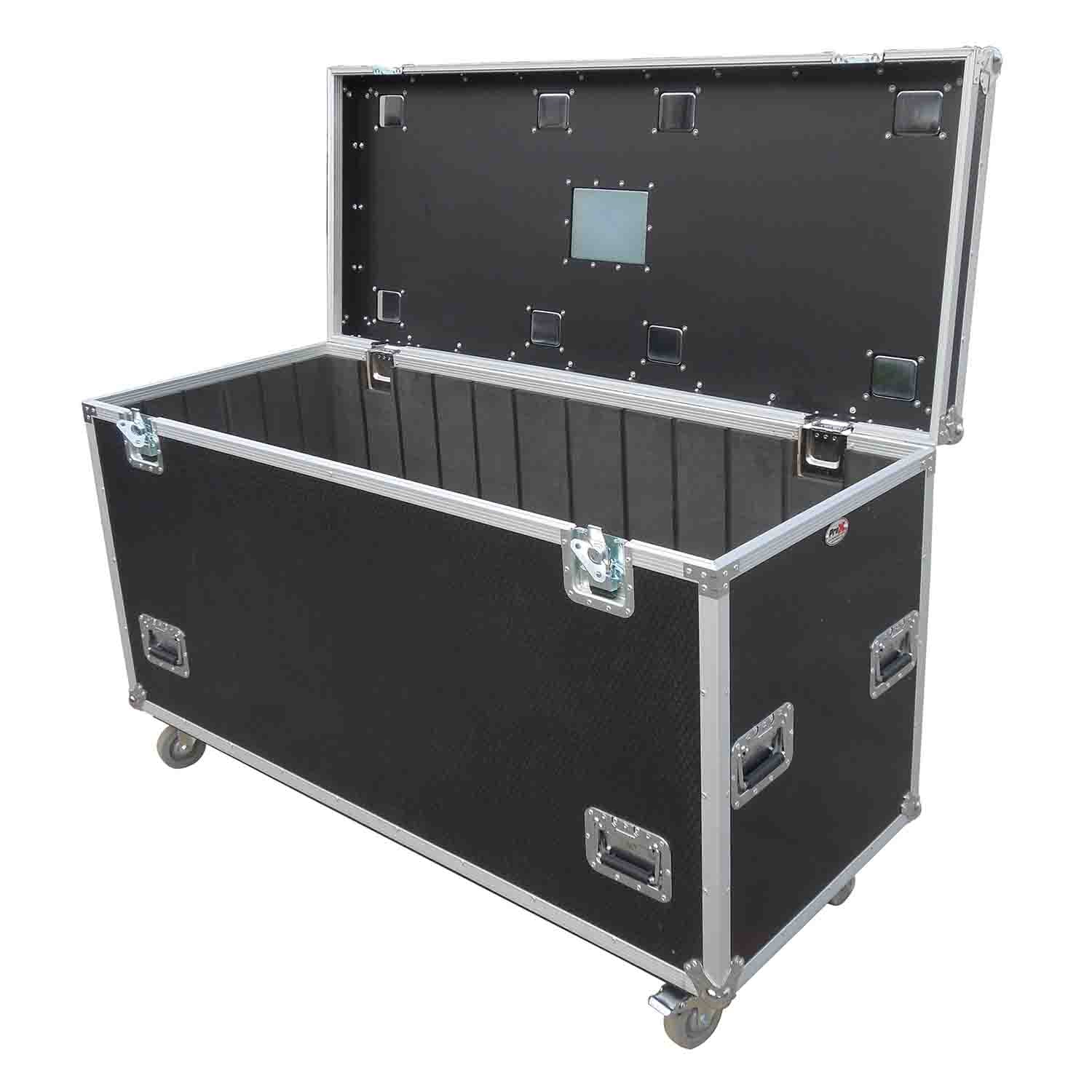 ProX XS-UTL246036W Heavy-Duty Truck Pack Utility Flight Case W-Divider, Tray Kit and 4" Casters - 24"X60"X36" - Hollywood DJ