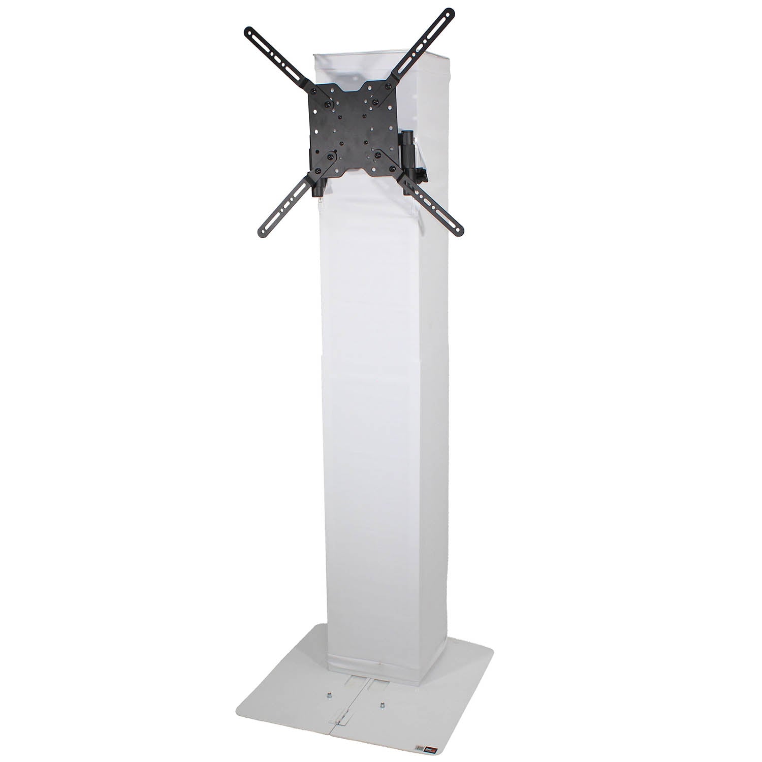 ProX XT-FLEXTOTEM TV Adjustable Totem Stand with TV Mount, Foldable Base Plate and Speaker Stud - 3ft to 6ft Height - Hollywood DJ