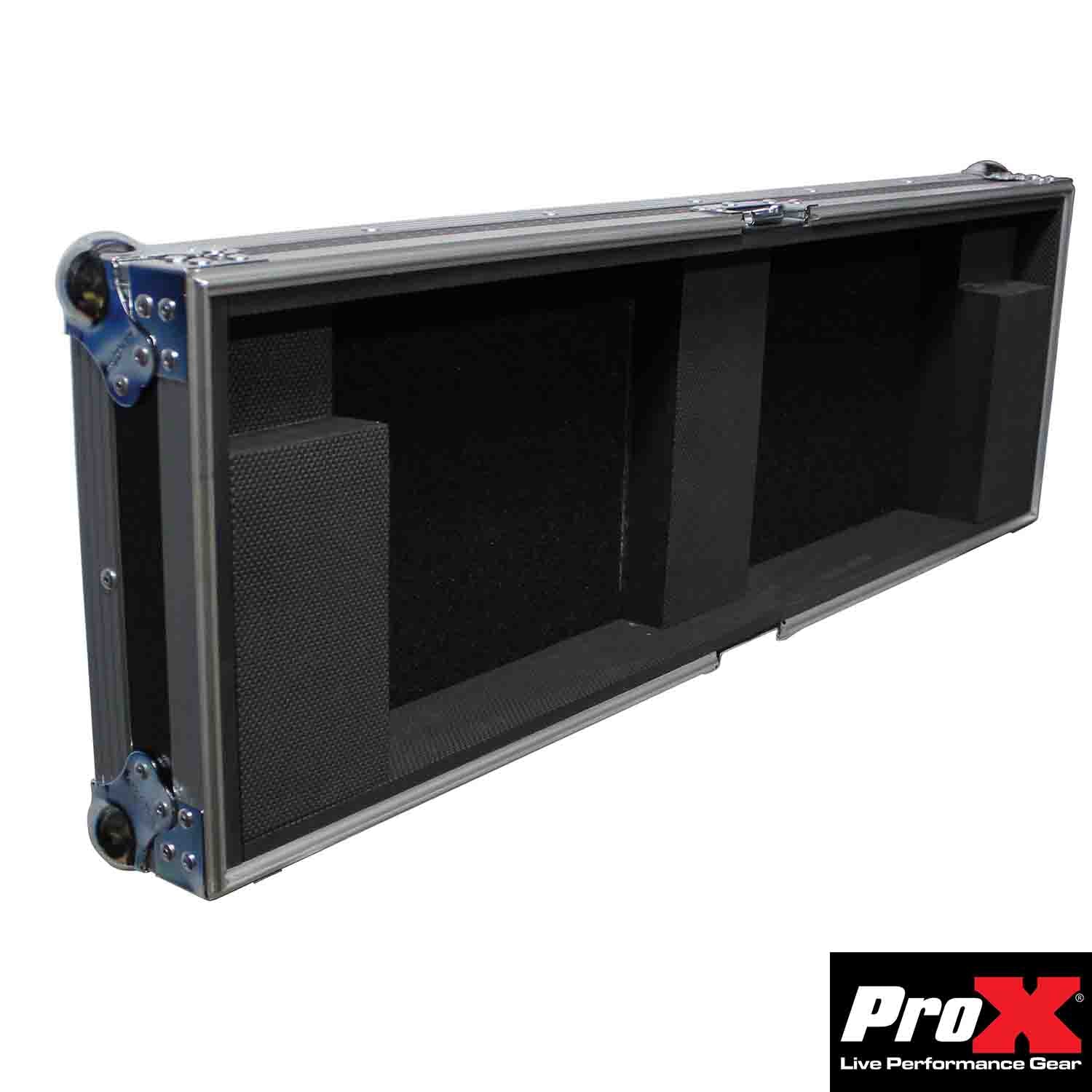 ProX XS-AHQU32DHW DJ Flight Case for Allen and Heath QU-32 Digital Mixer with Doghouse and Wheels ProX Cases