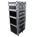 ProX T-4RSS 4U Space Amp Rack Mount ATA Style Flight Case - 19 Inch Depth by ProX Cases