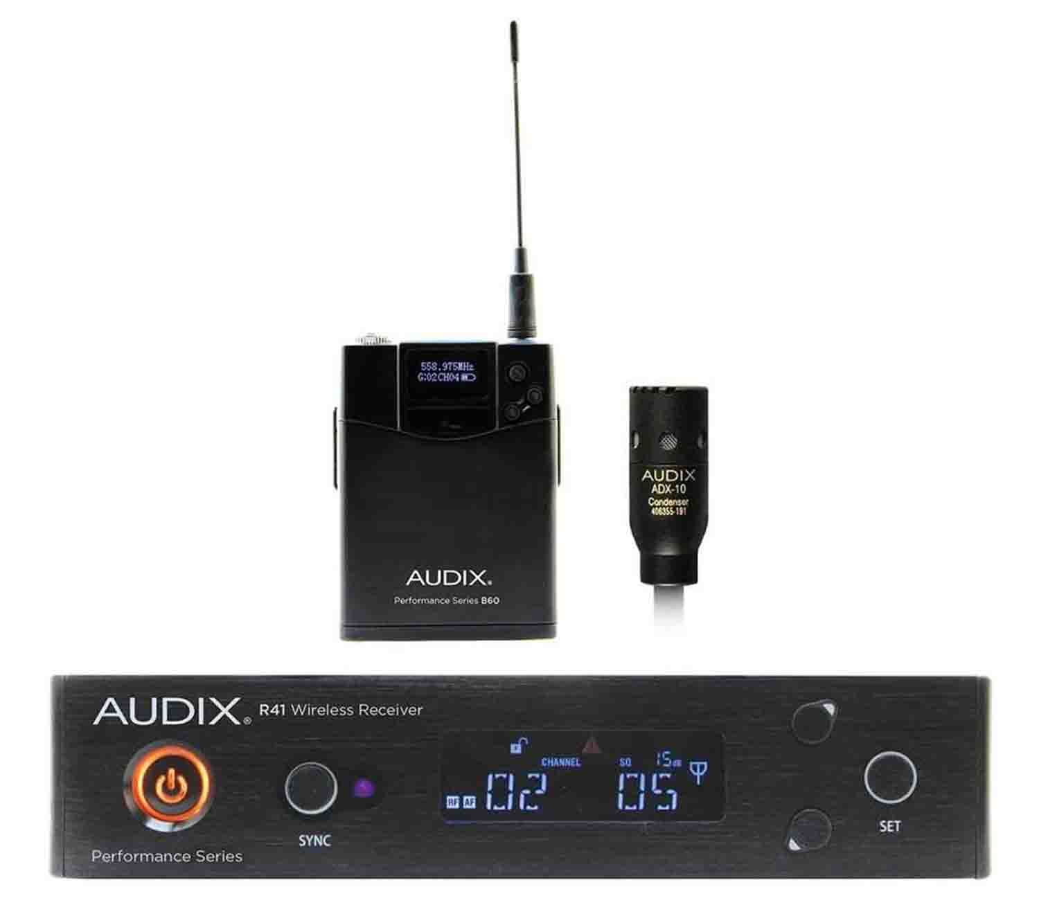Audix AP41L10A Wireless Lavalier Microphone System - 522-554 Mhz - Hollywood DJ
