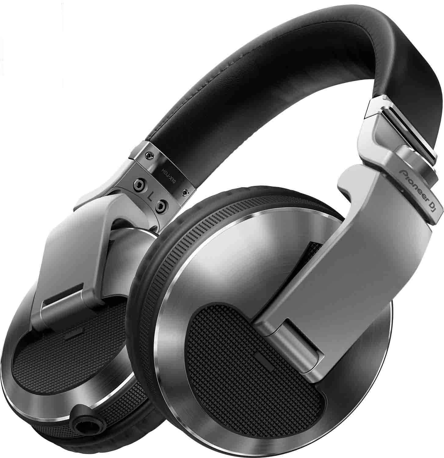 Pioneer DJ HDJ-X10-S Professional Over-Ear DJ Headphones – Silver - Hollywood DJ