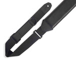 Levy's Leathers MRHGS-BLK 2.5” Right Height Garment Leather Guitar Strap - Black - Hollywood DJ