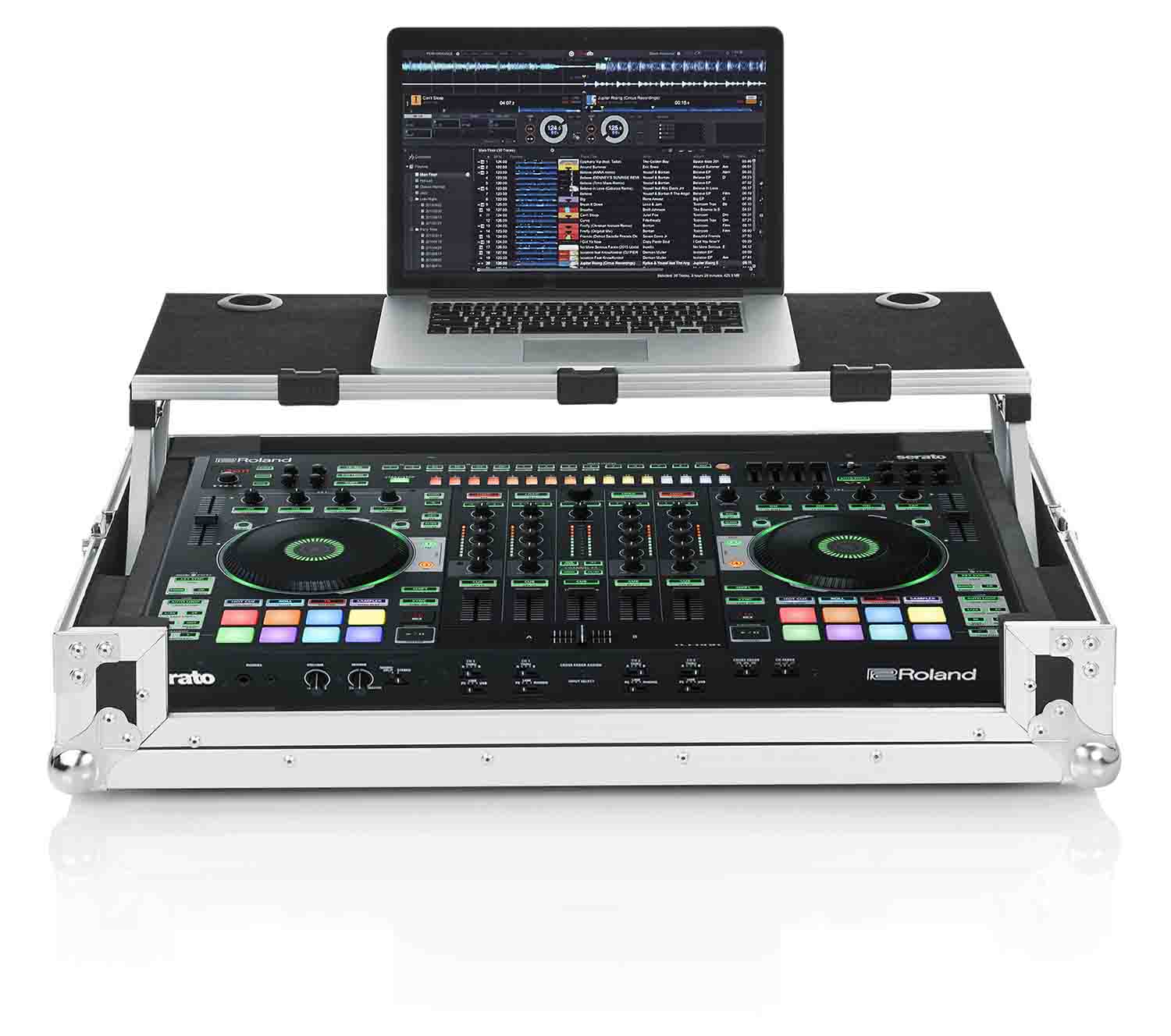 C-Stock: Gator Case G-TOURDSPDJ808 Road Case for Roland DJ-808 Controller with Sliding Laptop Platform - Hollywood DJ