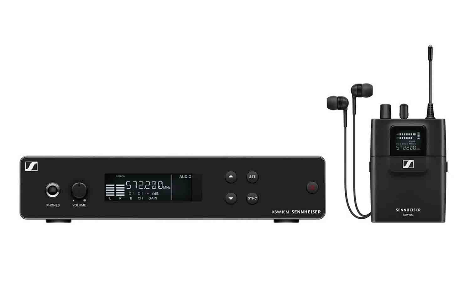 Sennheiser XSW IEM SET (A) Stereo In-Ear Wireless Monitoring System - 476 to 500 MHz - Hollywood DJ