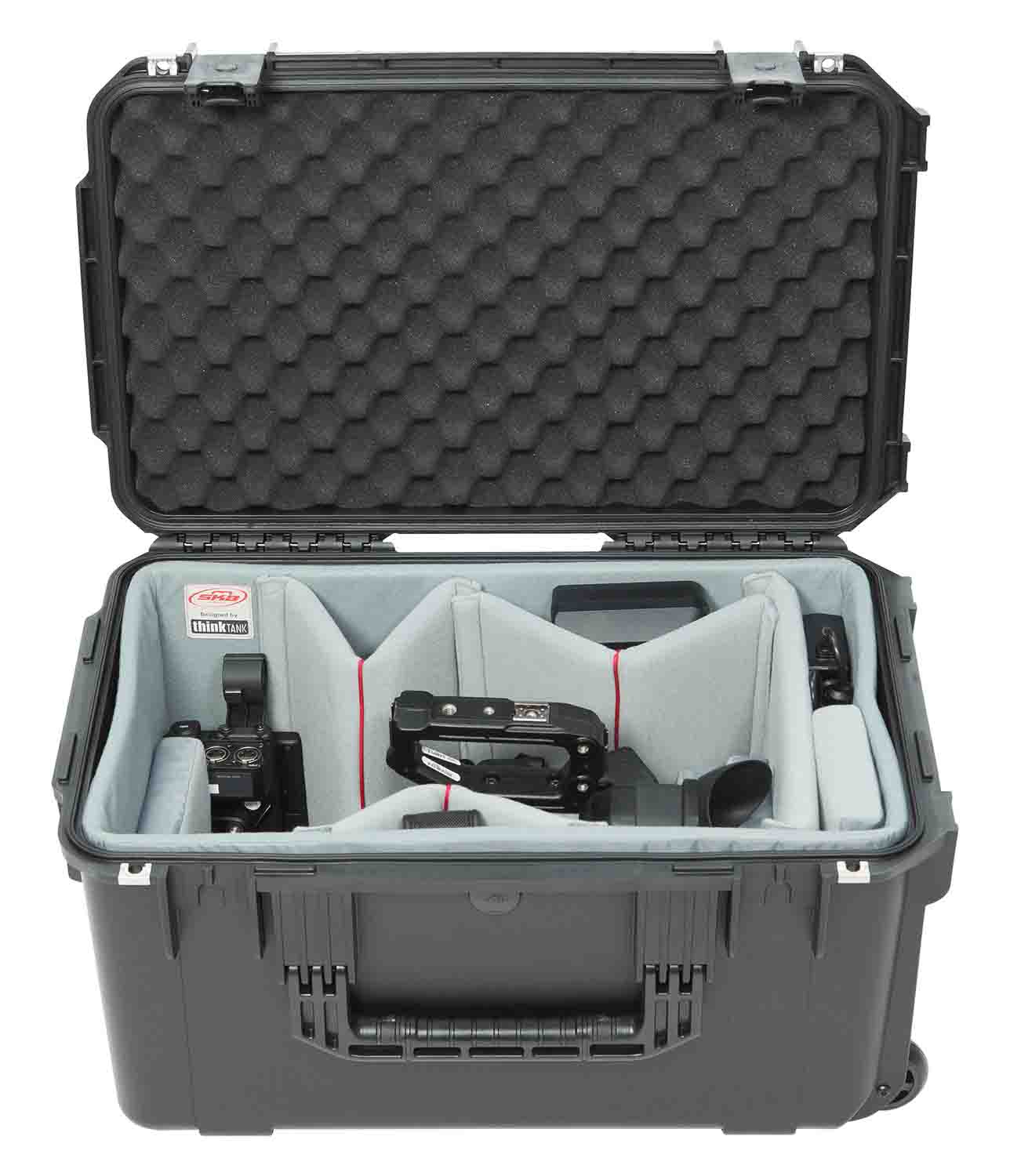 SKB Cases 3i-2213-12DT Case with Think Tank Video Dividers and Lid Foam - Black - Hollywood DJ