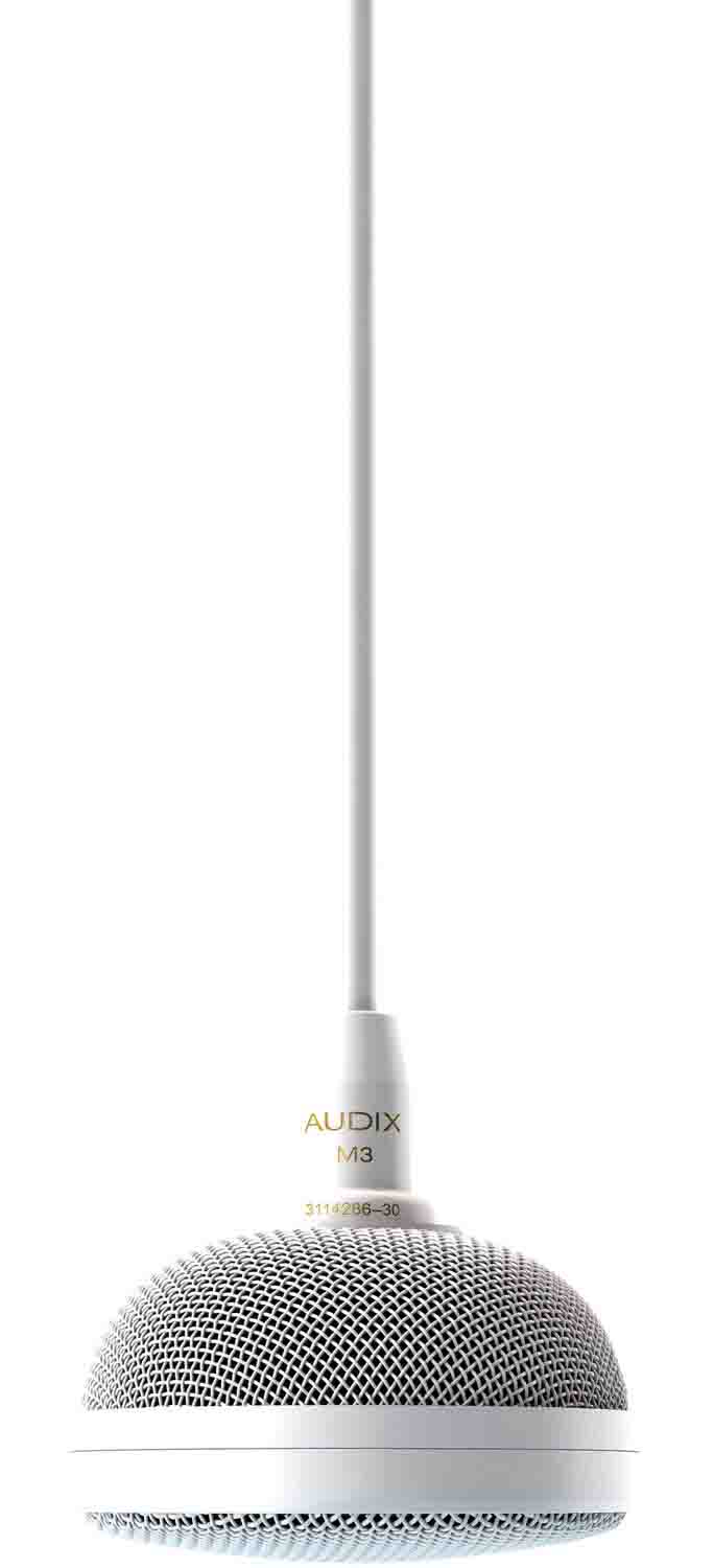 Audix M3W Tri-Element Hanging Ceiling Microphone - White - Hollywood DJ