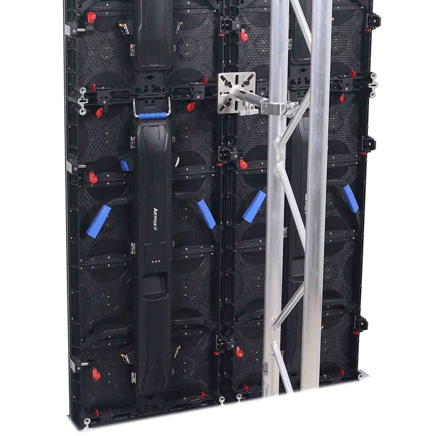 ProX XT-TC5LEDPA 10-13" LED Wall Mounting Plate to Extension 2" Pole Truss Clamp for Ground Stacking and Hanging - Hollywood DJ