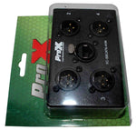 Prox XC-SBCAT6-4XM 4 Channel XLR-M CAT6 Audio and DMX Portable Snake Box - Hollywood DJ