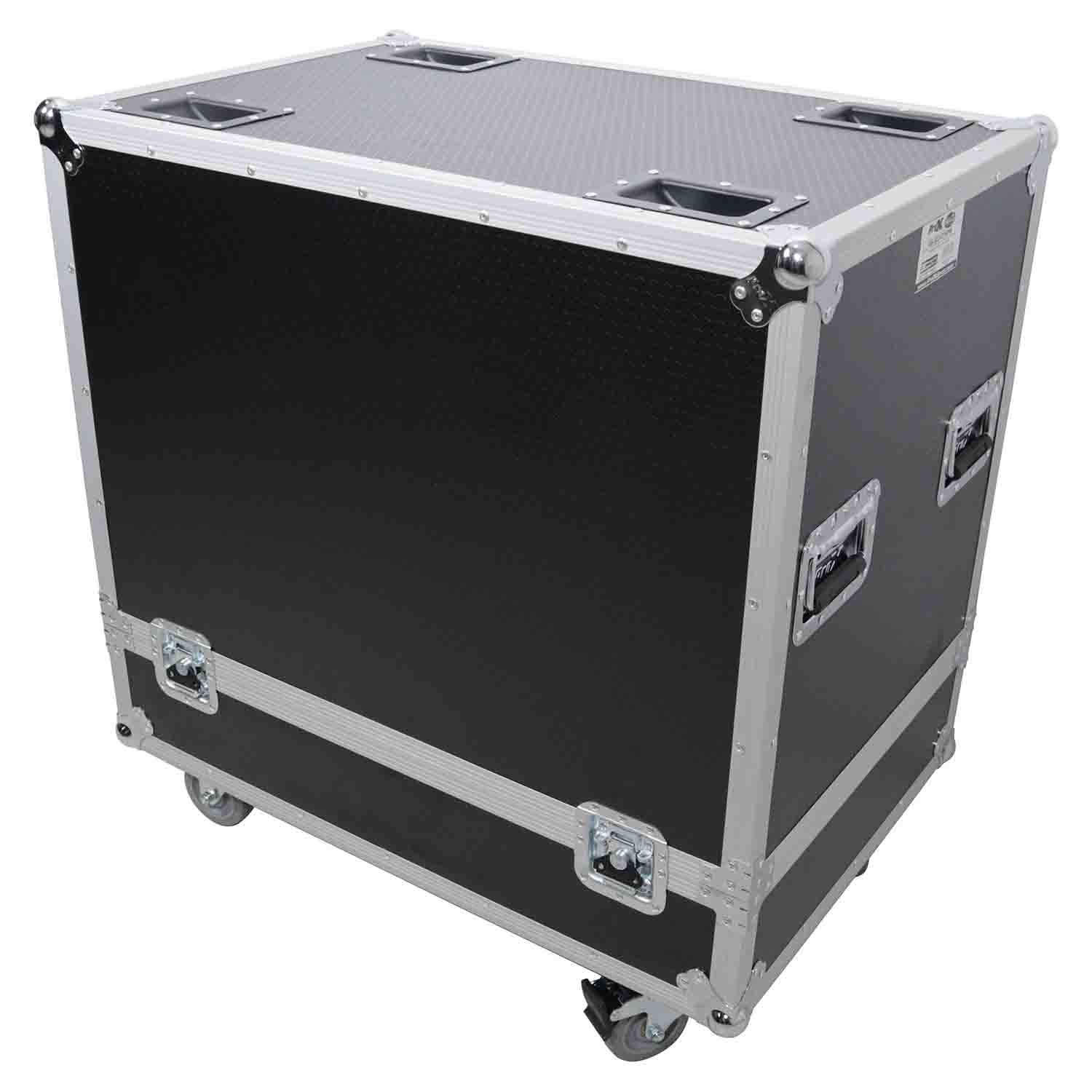 ProX XS-322127SPW Universal Flight Case for Line Array Speaker with Caster Wheels - Holds QSC KS118 - Hollywood DJ
