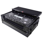 ProX XS-DDJREV7WLTBL DJ Flight Case for Pioneer DDJ-REV7 Digital Controller with Sliding Laptop Shelf and Wheels - Black Finish - Hollywood DJ