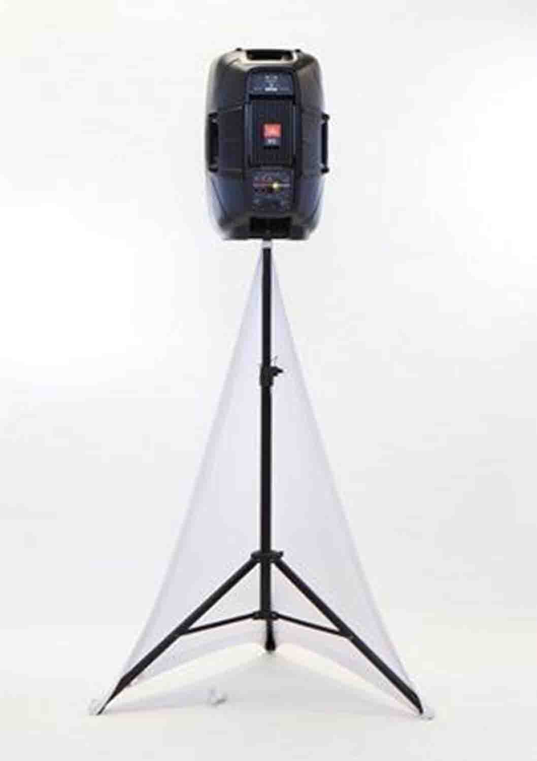 Scrim King SS-SPK02-W Double Speaker Stand Scrim - White - Hollywood DJ