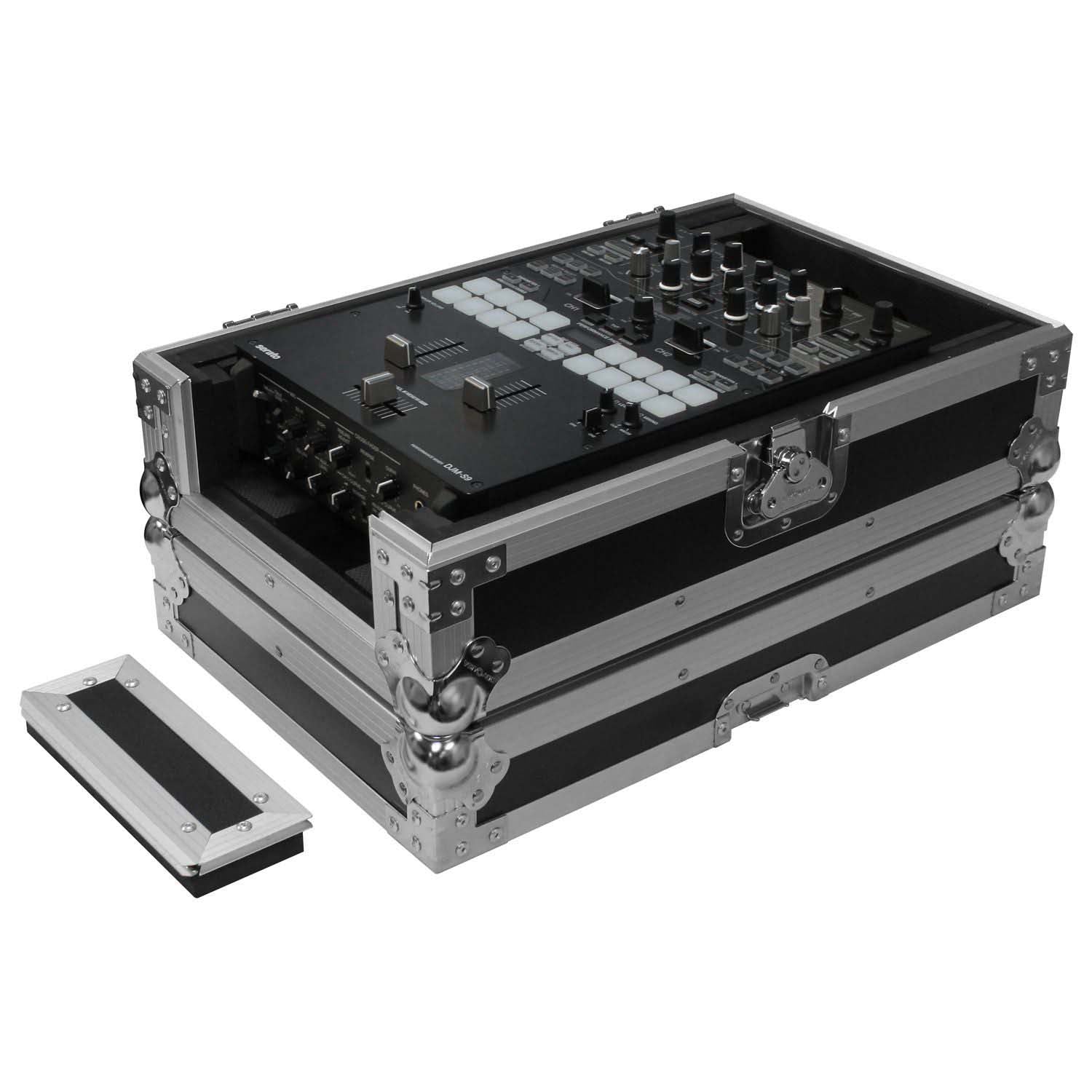 Odyssey FZ10MIXXD Universal 10″ Format DJ Mixer Flight Case with Extra Deep Rear Compartment - Hollywood DJ