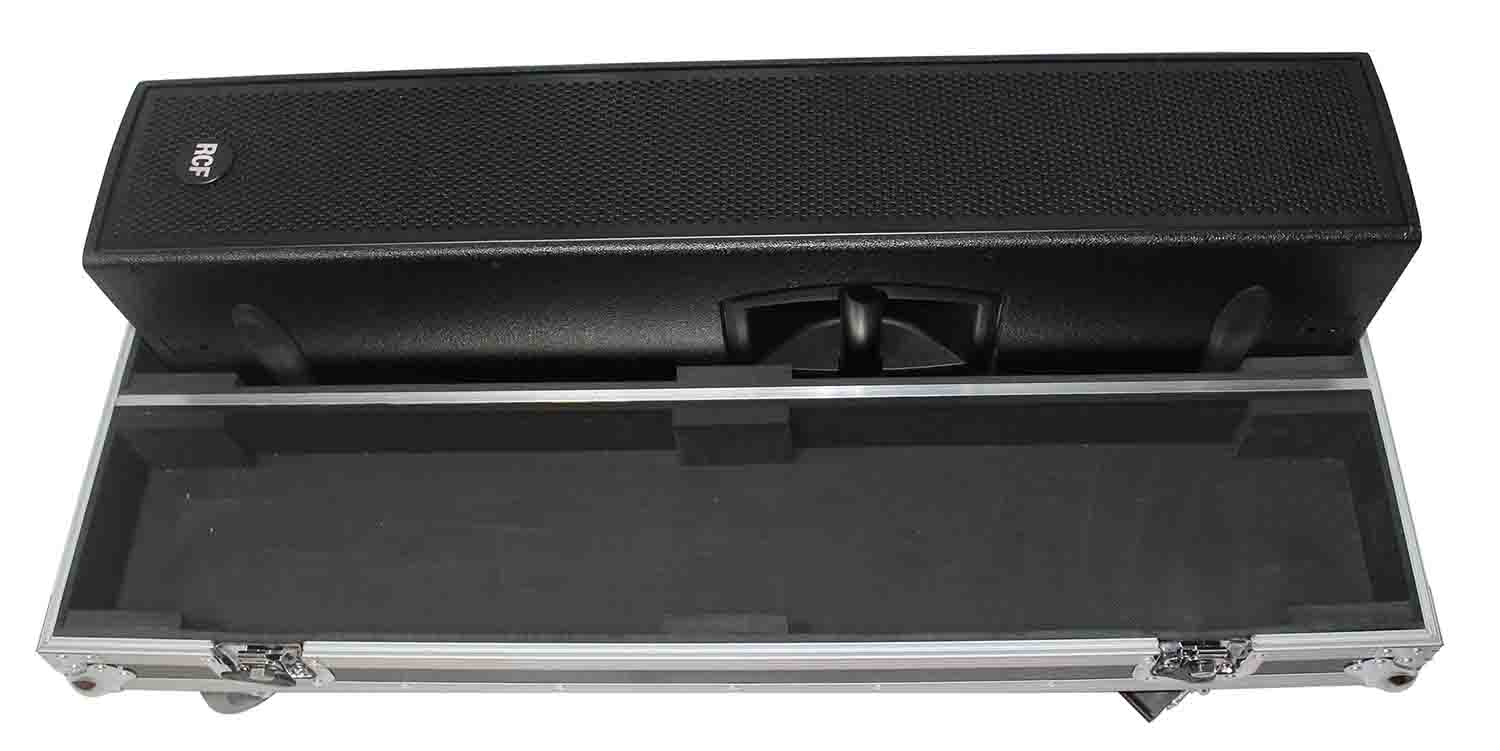 ProX X-RCF-NXL24A Flight Case for Two RCF NX L24-A Column Array Speakers with 4 Inch Casters - Hollywood DJ