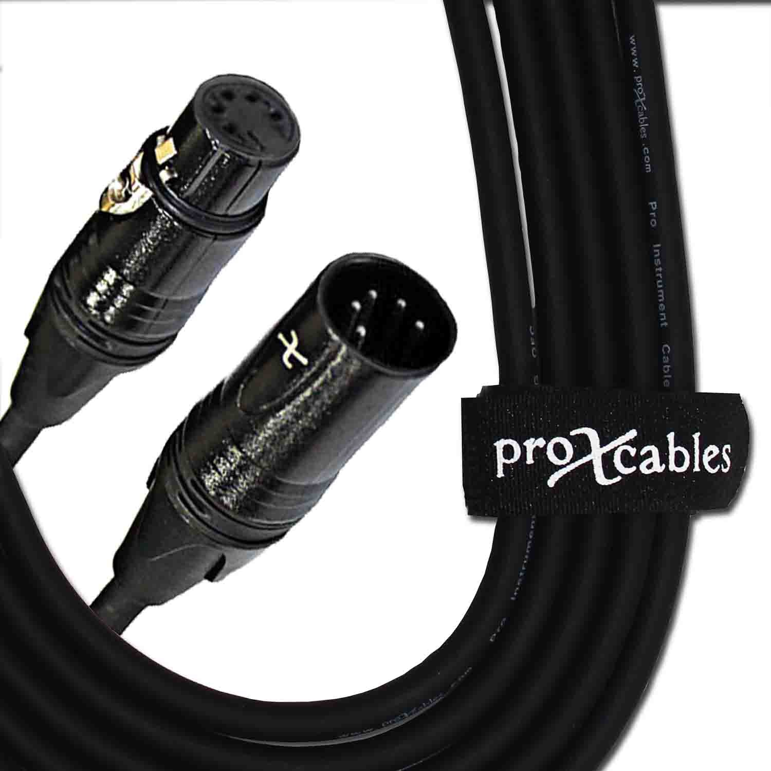 ProX XC-5PDMX03, DMX XLR5-M to XLR5-F High Performance Cable - 3 Feet by ProX Cases