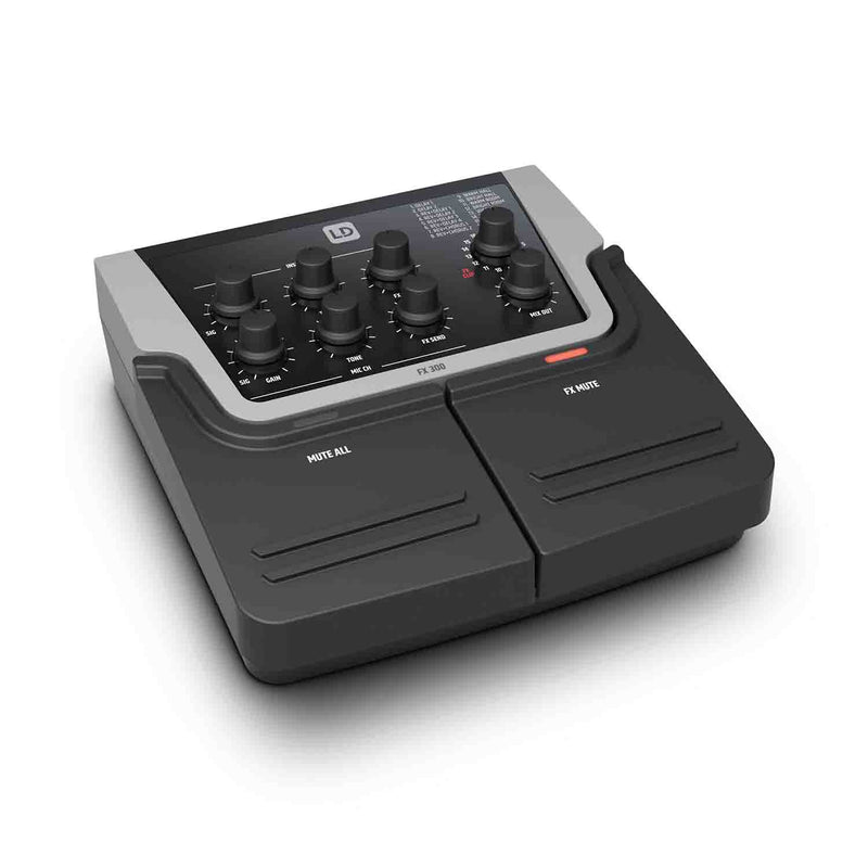 LD Systems FX 300 2-Channel Pedal with 16 Digital Effects - Hollywood DJ