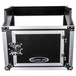 Odyssey FZ1006, 10U Top Slanted 6U Vertical Pro Combo Rack Case - Hollywood DJ