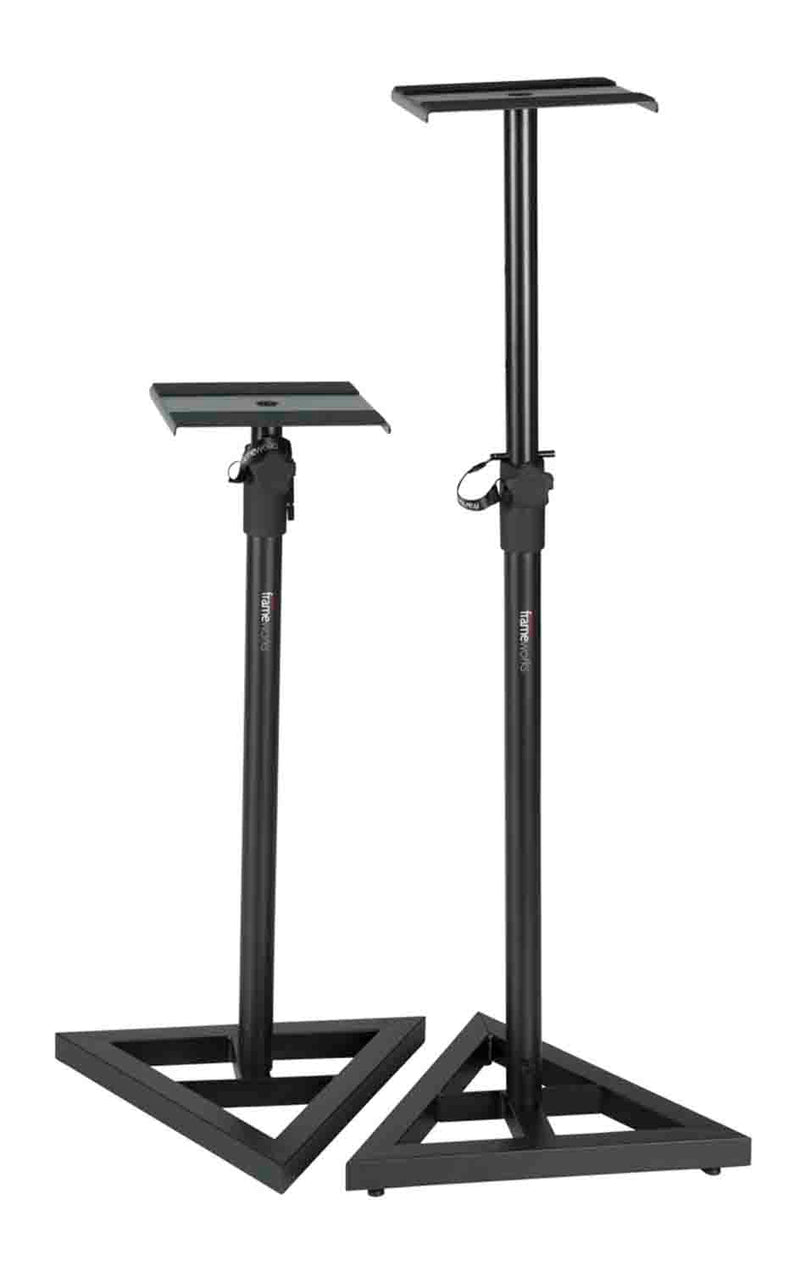 Gator Frameworks GFW-SPK-SM50 Adjustable Studio Monitor Stands - Pair - Hollywood DJ