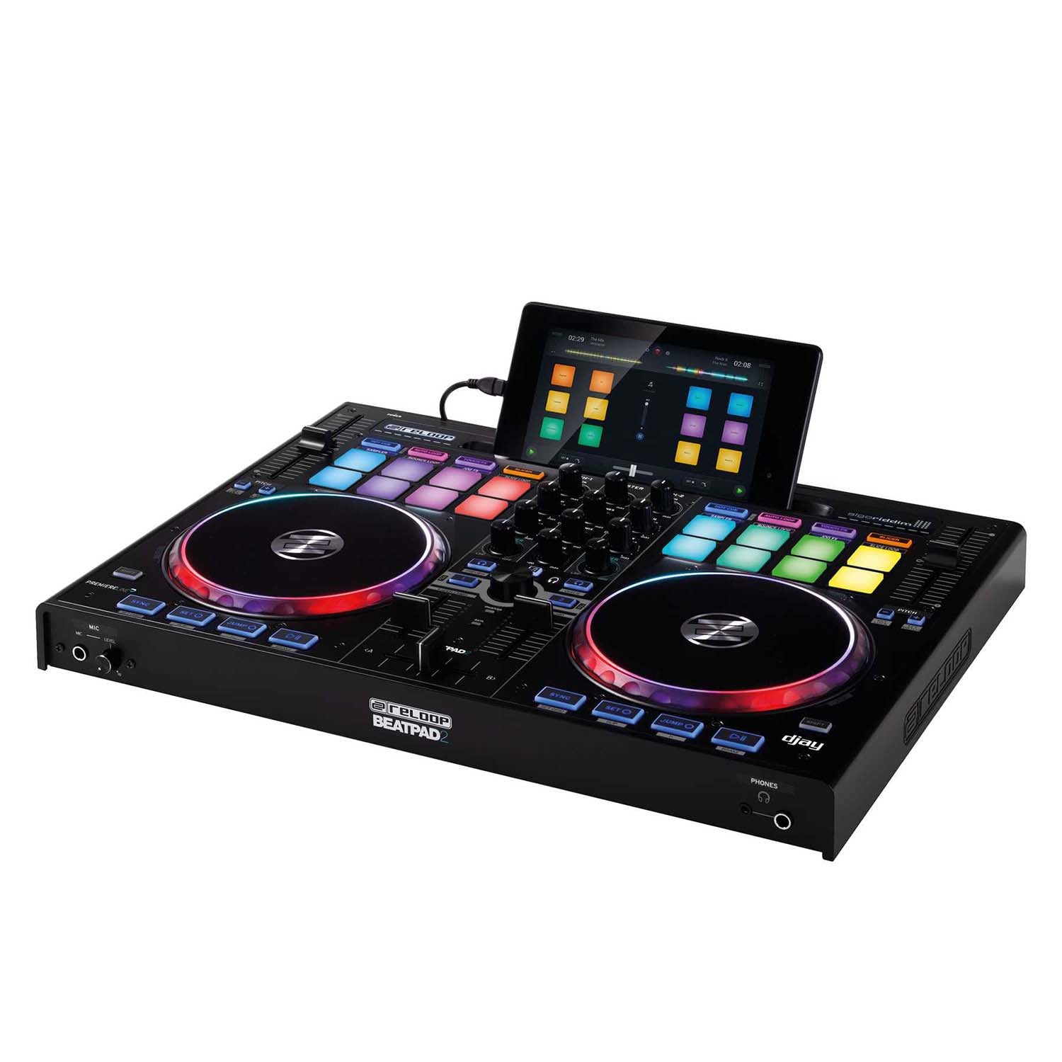 Reloop BEATPAD 2-Channel Professional DJ Controller For Mac, PC, iOS & Android Reloop