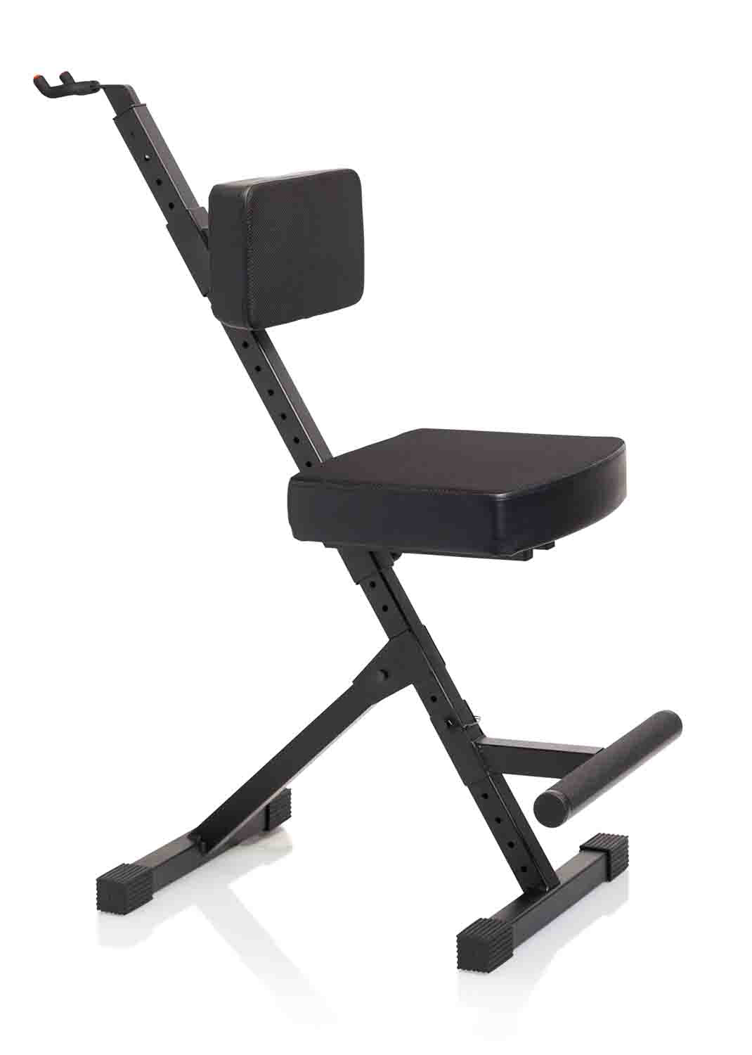 Gator Frameworks GFW-GTR-SEATDLX Deluxe Guitar Seat with Rear Guitar Hanger - Hollywood DJ