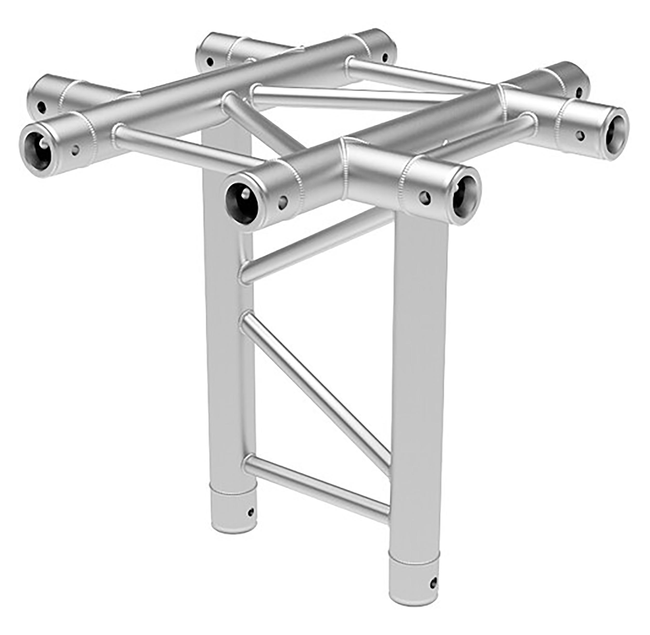 Global Truss IB-4073H, Horizontal Five Way Cross Junction for F32 I-Beam Truss System - 1.64 ft - Hollywood DJ