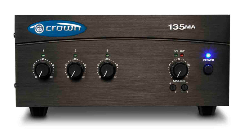 Crown 135MA 3-Input, 35W Mixer Amplifier - Hollywood DJ