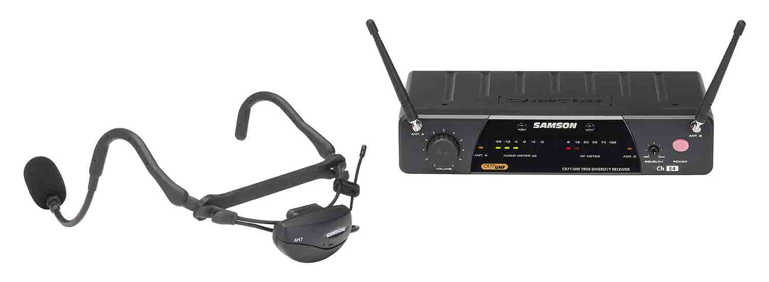 Samson SW7A7SQE-K4 Wireless Fitness Headset Microphone System - Hollywood DJ