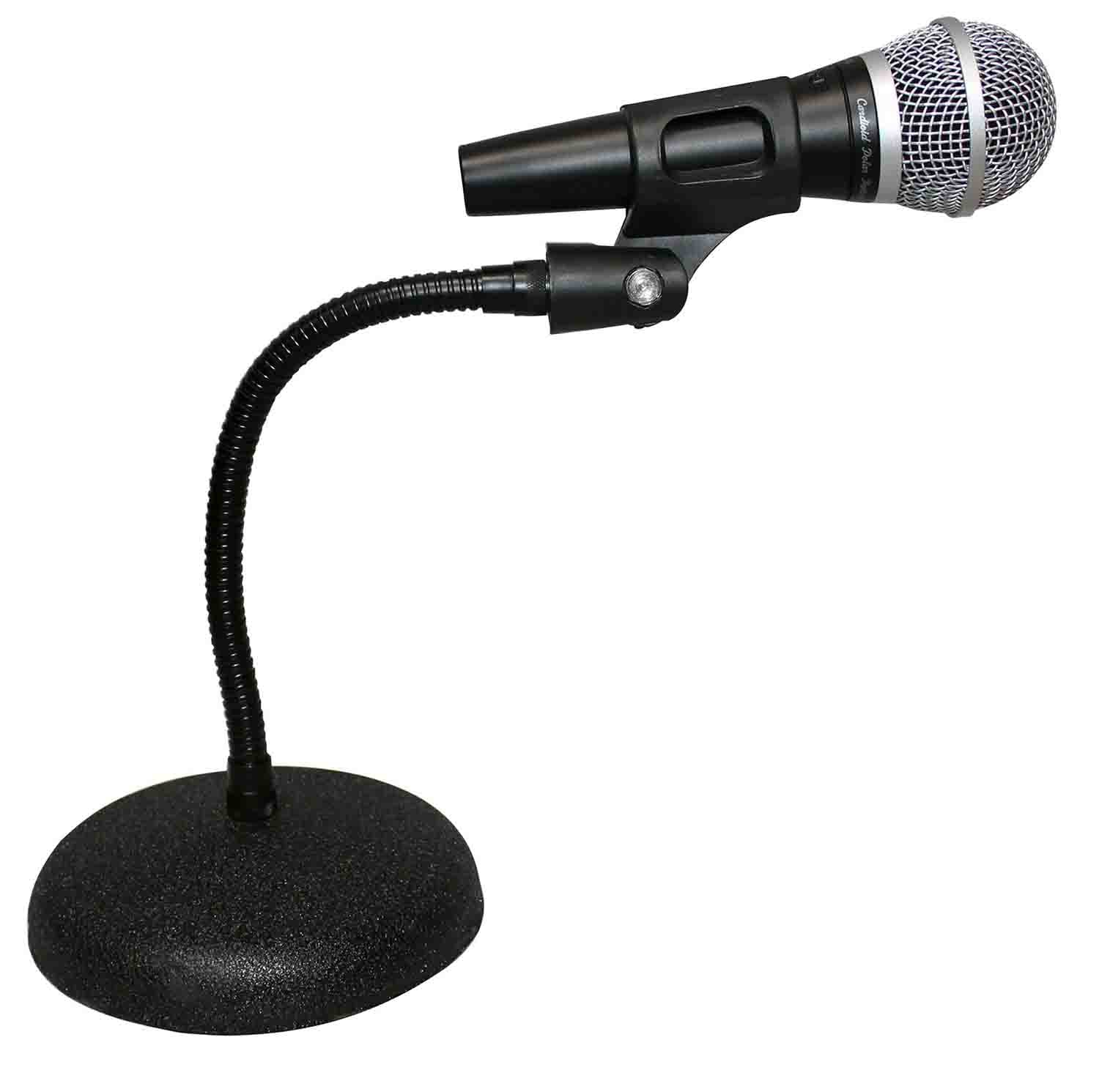 ProX T-MIC07 Gooseneck Desktop Microphone Stand With 6" Round Base - Hollywood DJ