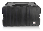 Gator Cases G-PROR-6U-19, 6U Deep Molded Audio Rack Case with Wheels - 19 Inch - Hollywood DJ