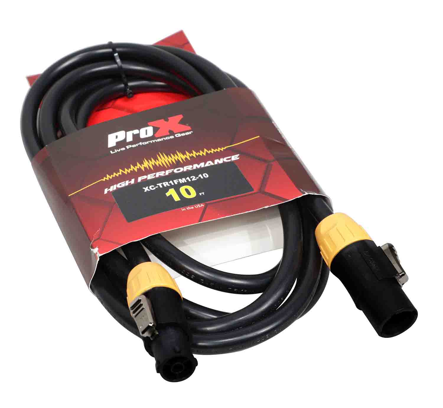 ProX XC-TR1FM12-06 Male to Female 12AWG Power Cable for for TR1 Power Connection compatible devices - 6 Feet - Hollywood DJ