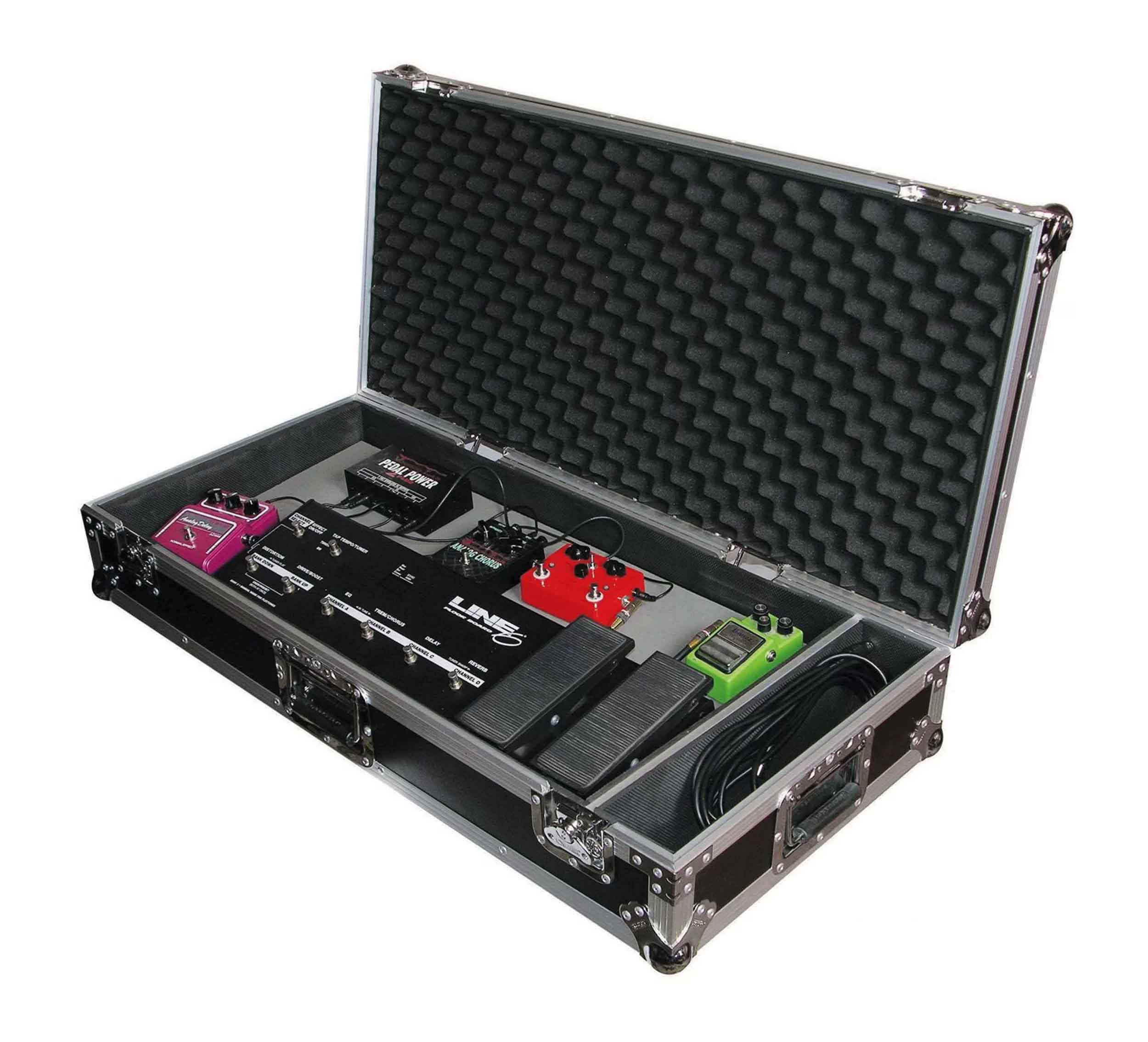 Odyssey FZGPEDAL32W, Flight Case for 32-Inch Wide Guitar Pedal Board - Hollywood DJ