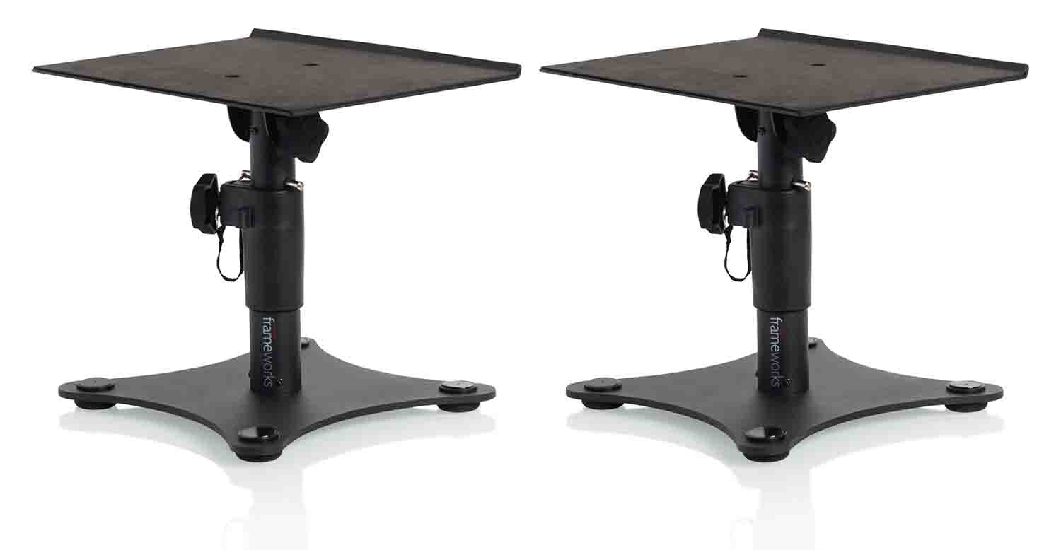 Gator Frameworks GFWSPKSTMNDSK Frameworks Desktop Studio Monitor Stand - Hollywood DJ