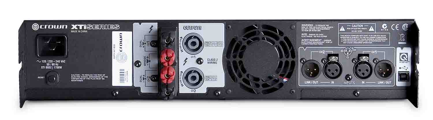 Crown XTi 6002, 2-channel 2100W at 4ohm Power Amplifier - Hollywood DJ